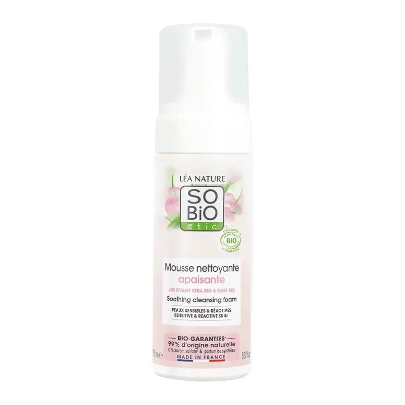 So Bio Hydra Aloe Vera Mousse Nettoyante Apaisante 150 ml