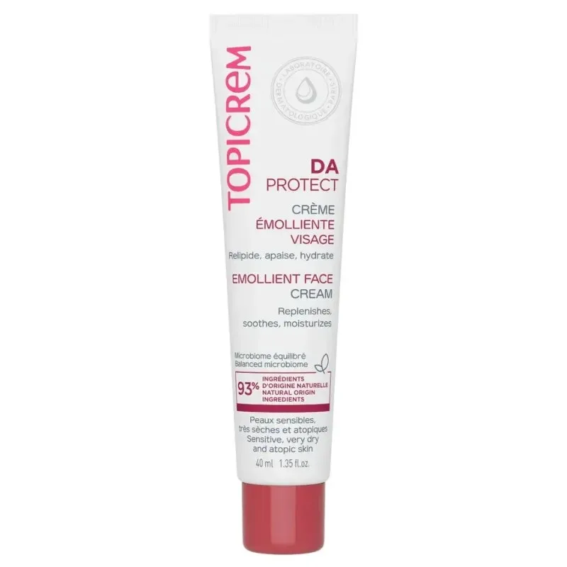 TOPICREM Da Protect Crème Emolliente Visage 40 ml