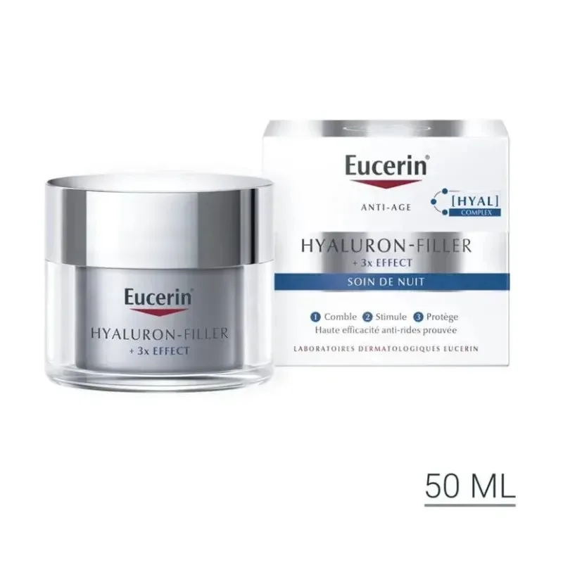EUCERIN Hyaluron Filler 3 Effect Soin de Nuit 50 ml