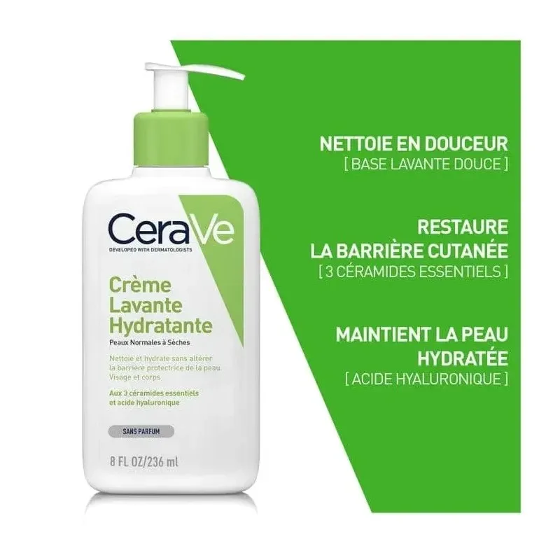 CERAVE Crème Lavante Hydratante 473 ml — photo 2