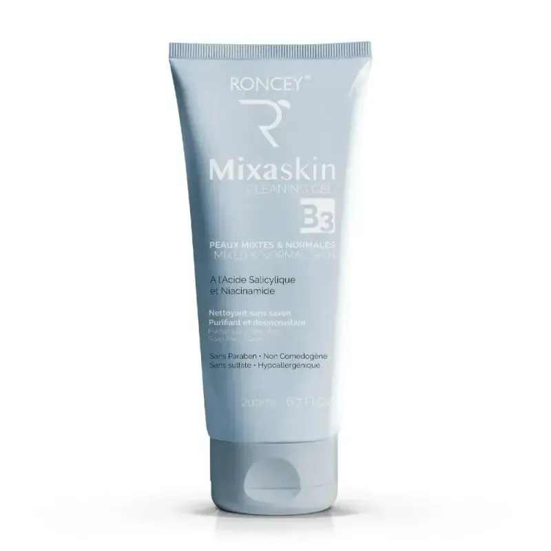 Roncey Mixaskin Gel Nettoyant Peaux Normales à Mixtes 200 ml