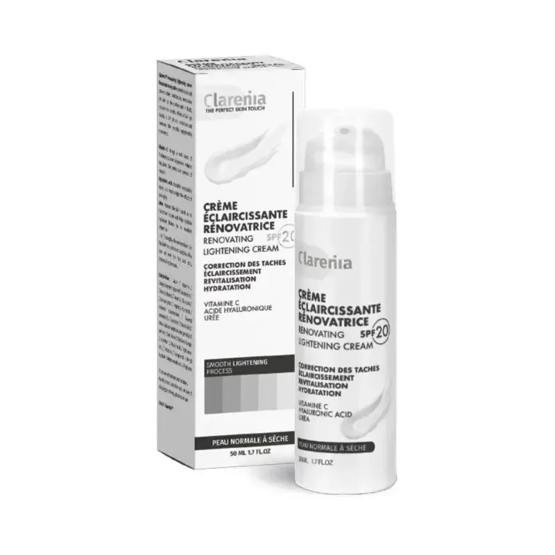 CLARENIA Crème Eclaircissante Renovatrice SPF20 Peau Normale à Sèche 50 ml