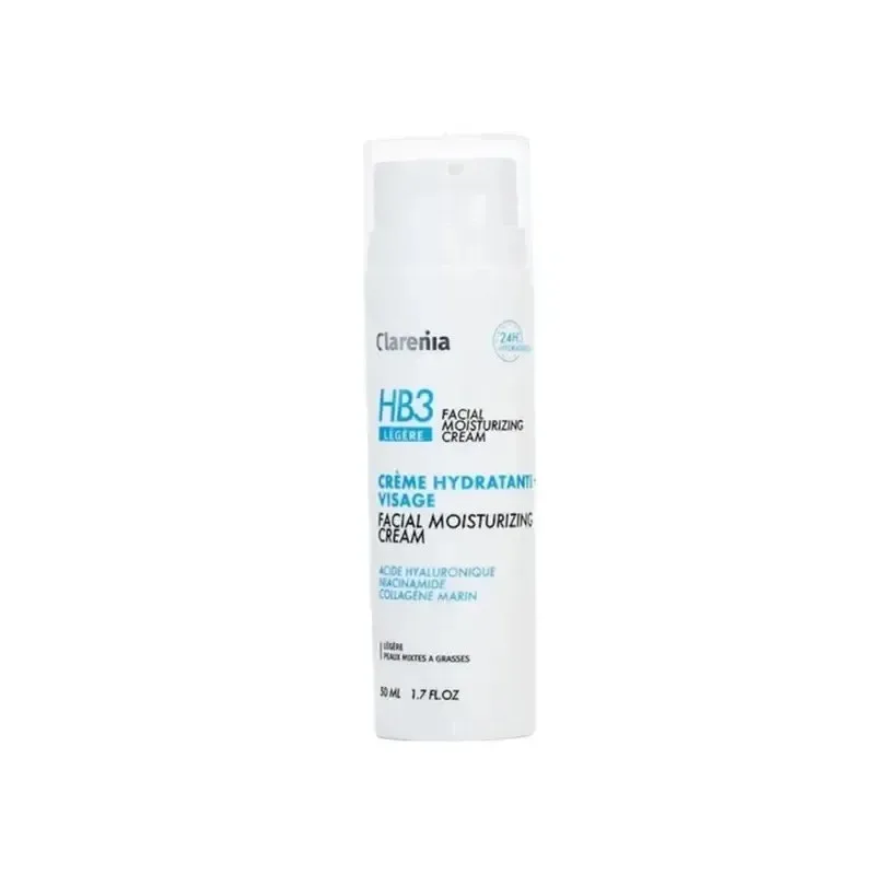 CLARENIA HB3 Crème Hydratante Visage Légère 50 ml