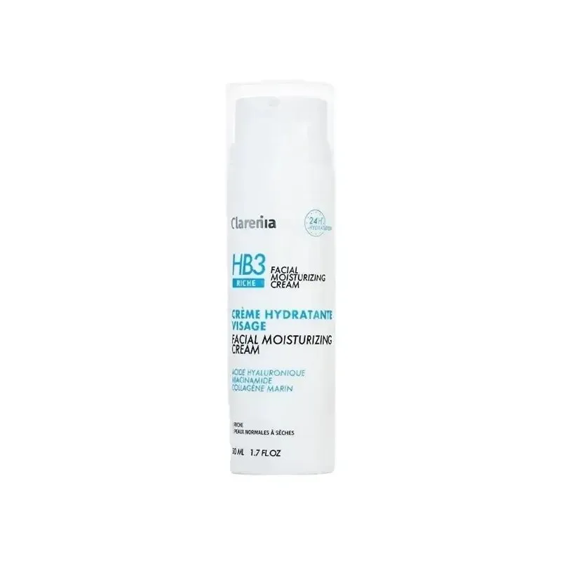 CLARENIA HB3 Crème Hydratante Visage Riche 50 ml