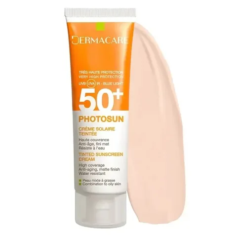 DERMACARE 01 Photosun Crème SPF50+ Teintée Peau Mixte à Grasse 50 ml