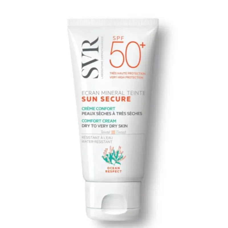 SVR Sun Secure Écran Minéral Teinté Peaux Sèches à Très Sèches SPF50+ 50 ml
