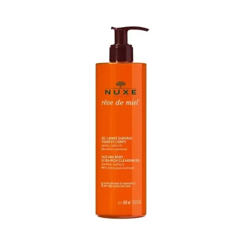 NUXE Reve de Miel Gel Lavant Surgras Visage et Corps 400 ml