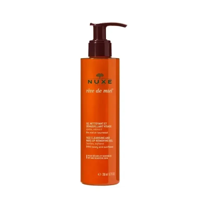 NUXE Reve de Miel Gel Nettoyant et Démaquillant 200 ml