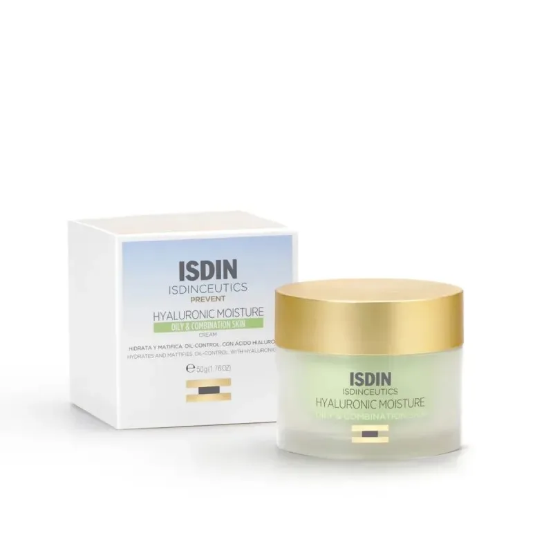 ISDIN Isdinceutics Crème Hydratante à Base d'acide Hyaluronique Peaux Mixtes à Grasses 50 g