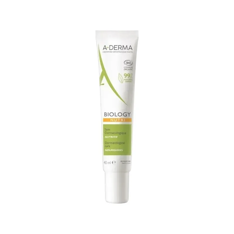 A-DERMA Biology Nutri Soin Nutritif Peaux Fragiles Très Sèches 40 ml