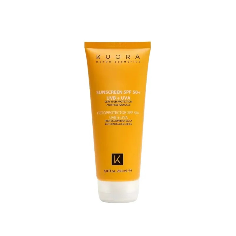 KUORA Écran Solaire Visage et Corps SPF50+ 200 ml