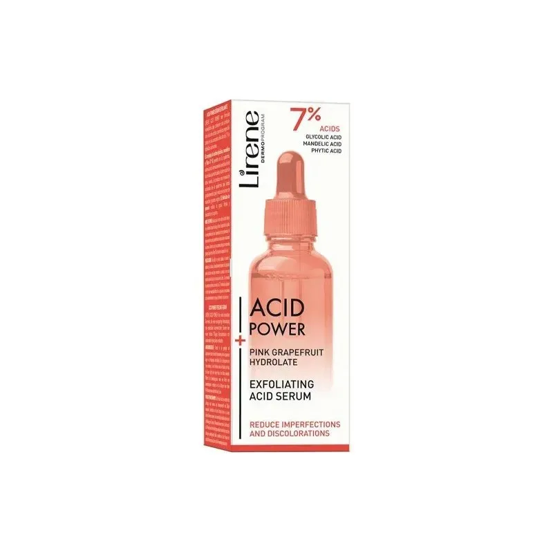 LIRENE Acide Power Sérum Exfoliant à l'hydrolat de Pamplemousse 30 ml