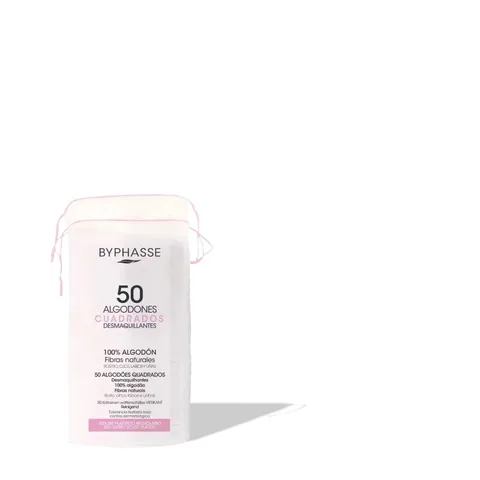 BYPHASSE Cotons Demaquillants Carres Bt/50