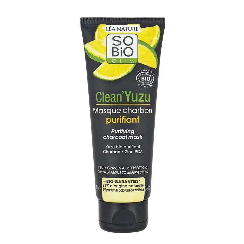 So Bio Clean Yuzu Masque Charbon 75 ml
