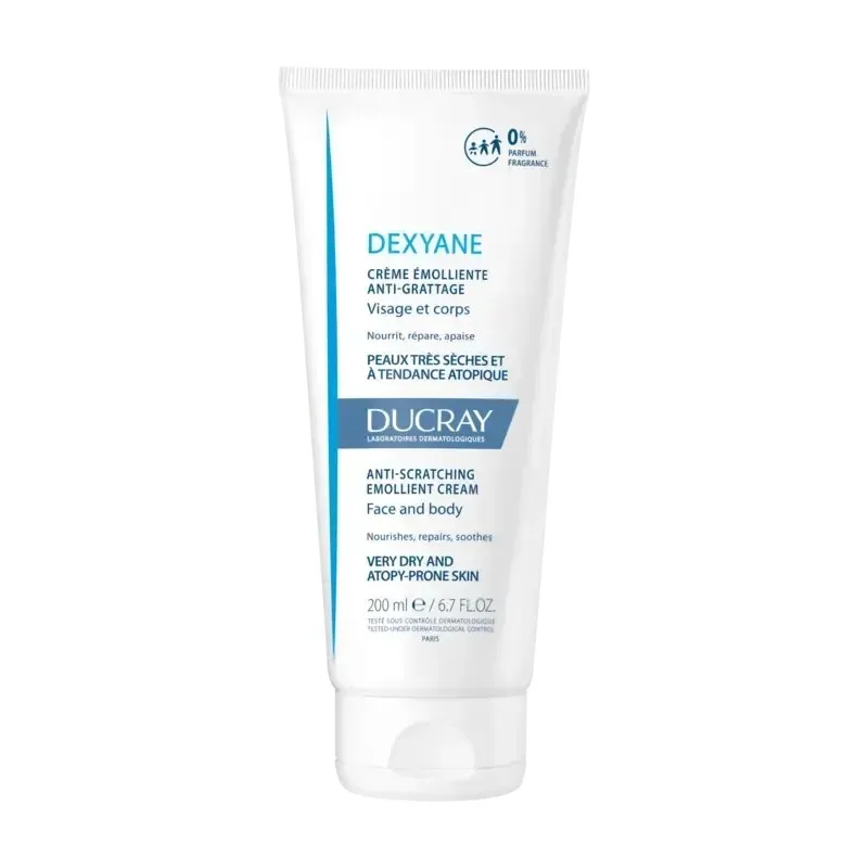 DUCRAY Dexyane Crème Emolliente Anti Grattage Peaux Très Sèches à Tendance Atopique 200 ml