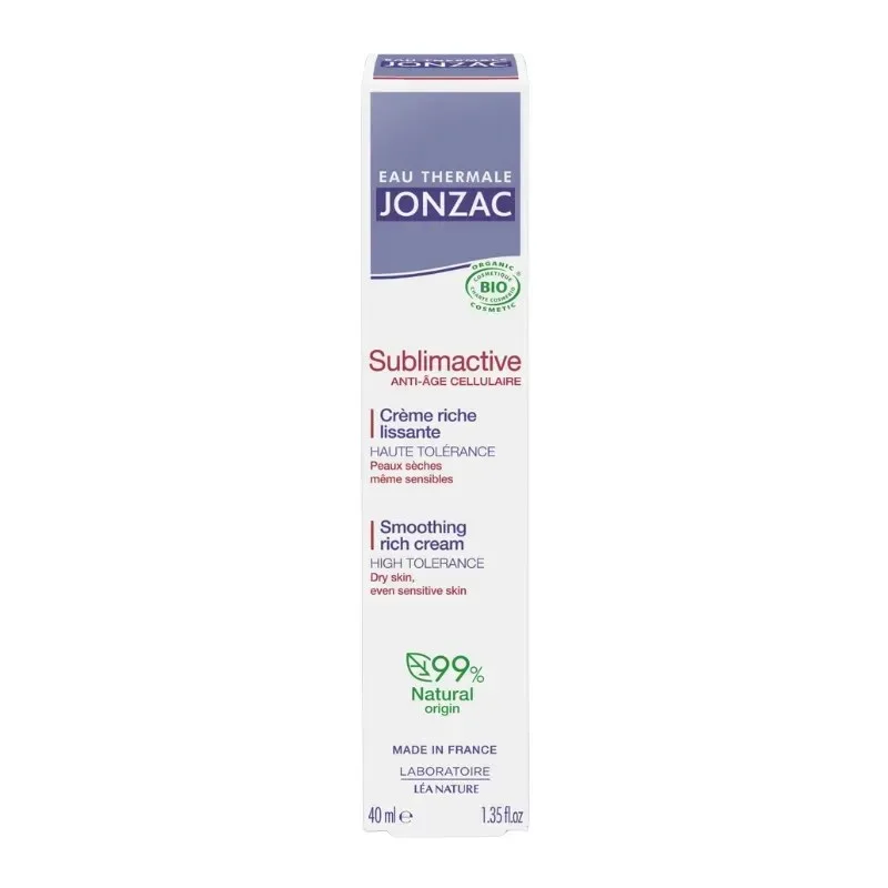 JONZAC Sublimactive Crème Riche Lissante Anti-Âge 40 ml