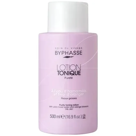 BYPHASSE Lotion Tonique Purete à L’eau D’hamamelis et Fleur D’oranger 500 ml