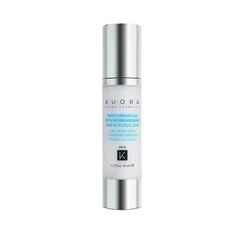 KUORA Gel Hydratant aux Biomembranes et à l'acide Glycolique SPF10 50 ml