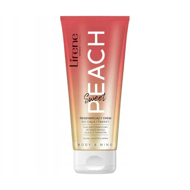 LIRENE Sweet Peach Crème Régénérante Visage Corps 200 ml