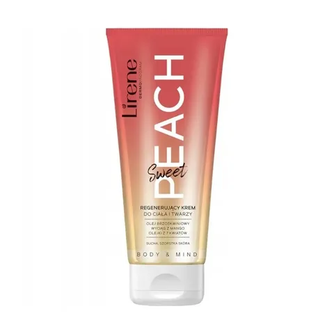 LIRENE Sweet Peach Crème Régénérante Visage Corps 200 ml