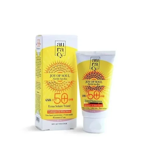 AURACY Joy Of Soul Écran Solaire Teinté Rose SPF 50+ 50 g