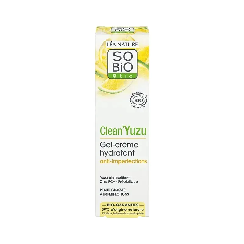 So Bio Clean Yuzu Gel Crème Hydratant Anti Imperfections Bio 40 ml — photo 2