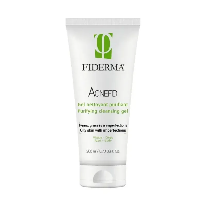 FIDERMA Acnefid Gel Nettoyant Purifiant Peaux Grasses 200 ml