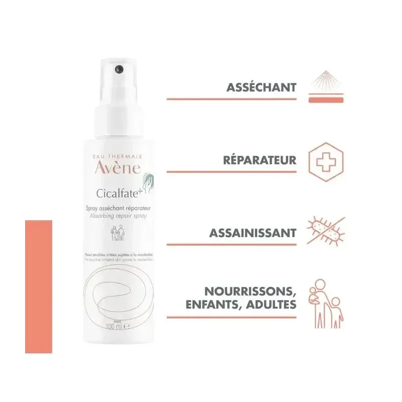 AVENE Cicalfate+ Spray Assechant Réparateur 100 ml — photo 2