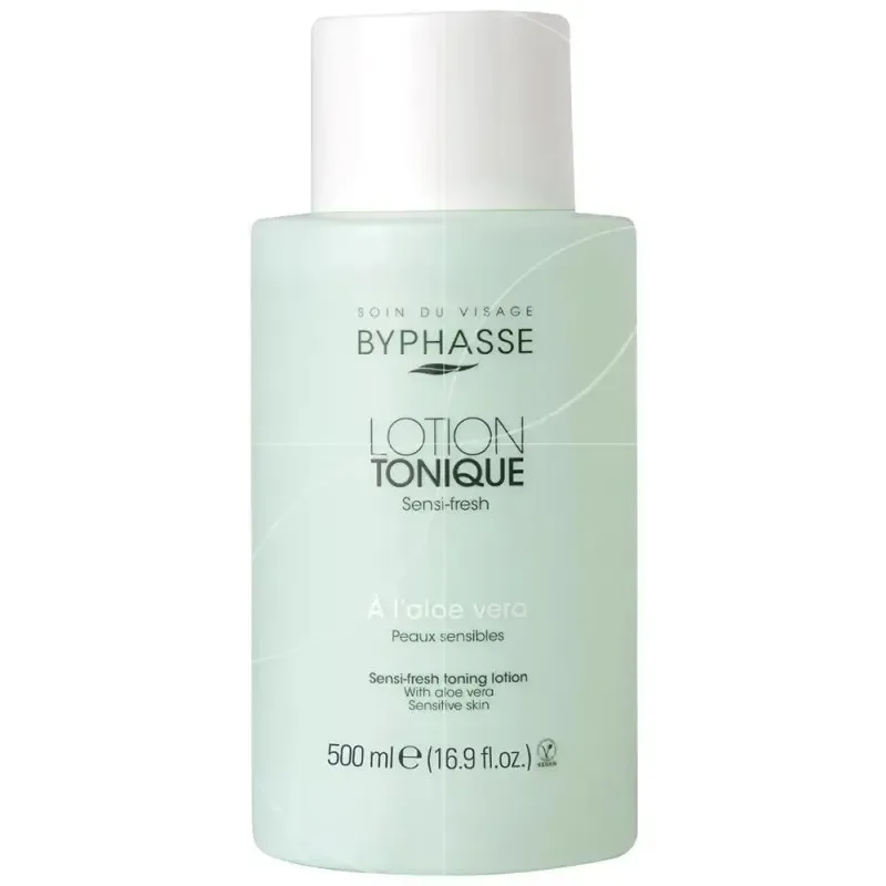 BYPHASSE Lotion Tonique Sensi-Fresh à L’aloe Vera 500 ml