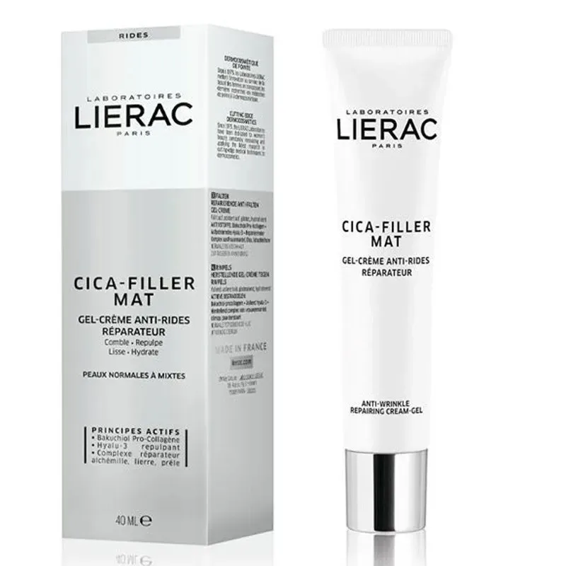 LIERAC Cica-Filler Gel-Creme Mat Anti-Rides Réparateur 40 ml