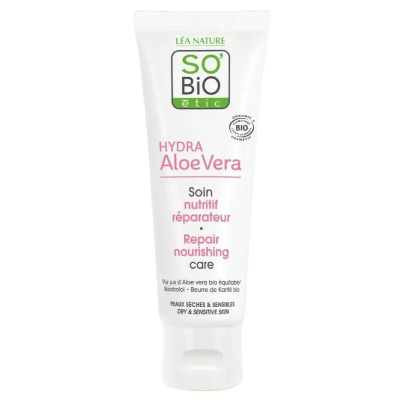 So Bio Hydra Aloe Vera Soin Nutritif Réparateur 50 ml