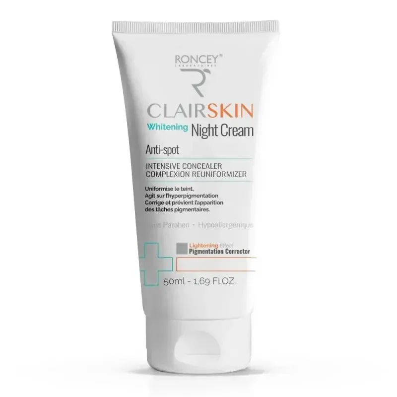 Roncey Clairskin Crème de Nuit Eclaircissante Anti Taches 50 ml