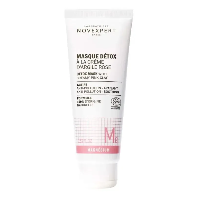 NOVEXPERT Masque Détox à la Crème d'argile Rose 75 ml