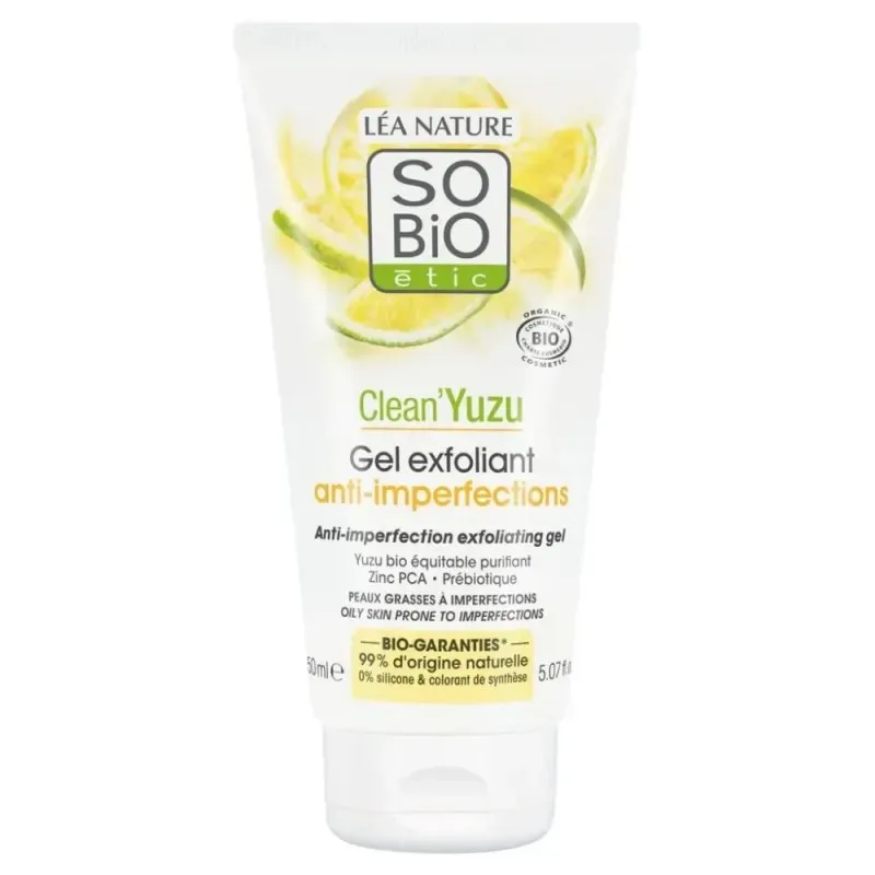 So Bio Clean Yuzu Gel Exfoliant Anti Imperfections 150 ml