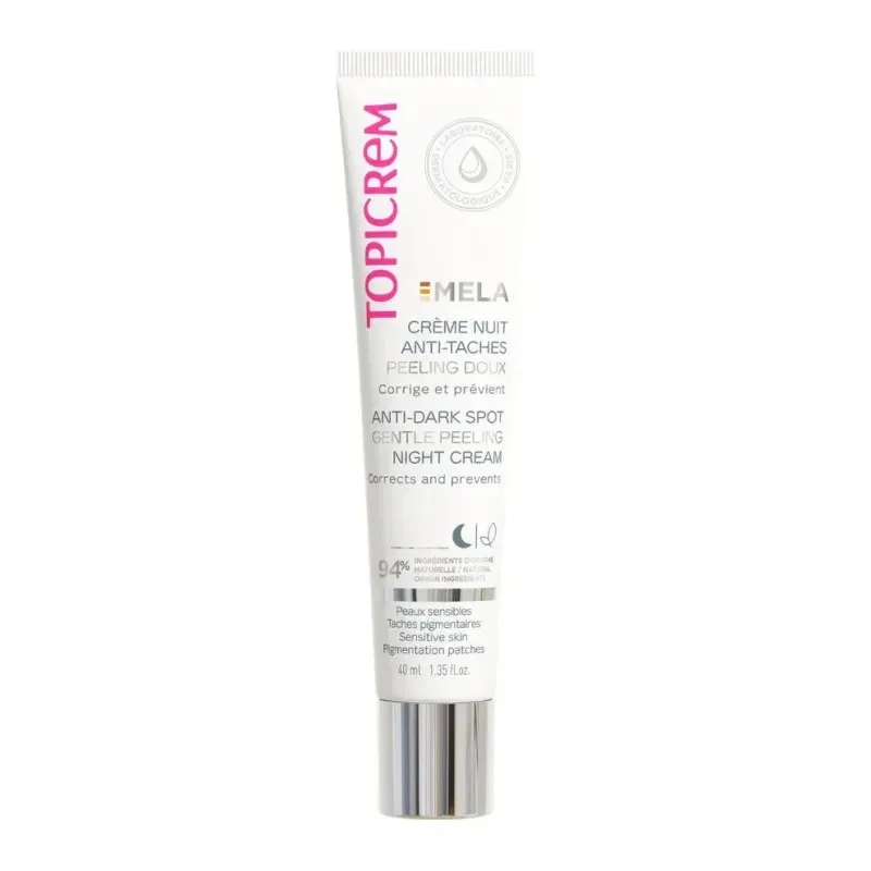 TOPICREM Mela Crème Nuit Anti Taches Peeling Doux 40 ml