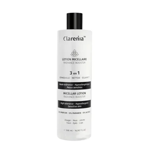 CLARENIA Eau Micellaire Radiance Booster 3en1 500 ml