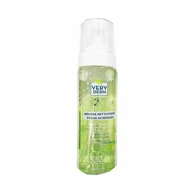 VERY DERM Mousse Nettoyante Peaux Acneiques 200 ml