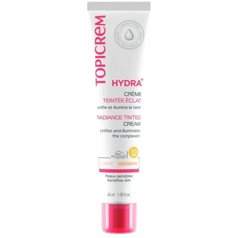 TOPICREM Hydra+ Crème Teintée Éclat Light SPF50 40 ml