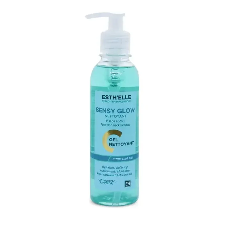 Esthelle Sensy Glow Gel Nettoyant Visage et Cou 250 ml