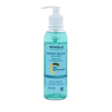 Esthelle Sensy Glow Gel Nettoyant Visage et Cou 250 ml