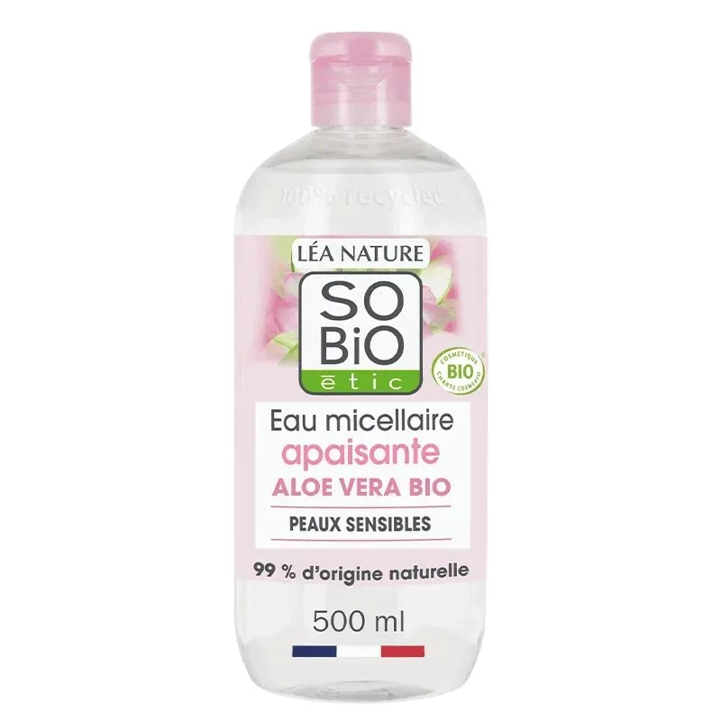 So Bio Hydra Aloe Vera Eau Micellaire Apaisante Jus D’aloe Vera Bio 500 ml