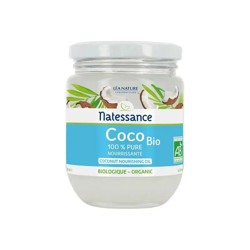 NATESSANCE Huile de Coco Bio 200 ml