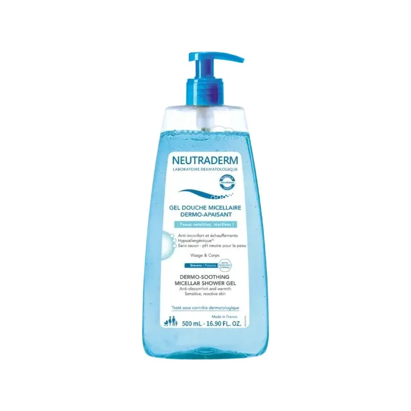 NEUTRADERM Gel Douche Micellaire Dermo-Apaisant 500 ml
