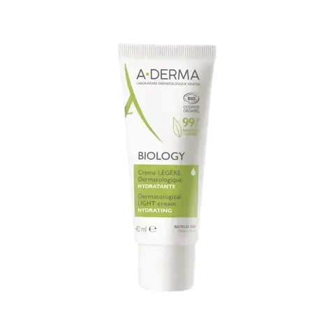 A-DERMA Biology Crème Légère Hydratante Peaux Fragile 40 ml