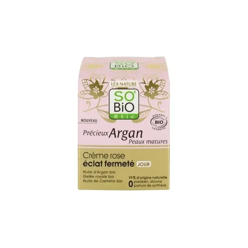 So Bio Precieux Argan Peaux Matures Crème Rose Éclat Fermeté Jour 50 ml