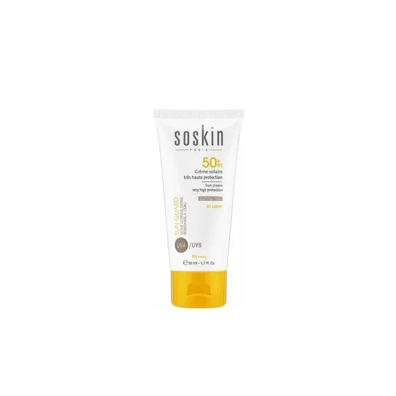 SOSKIN 01 Crème Solaire Teintée Light SPF50+ 50 ml