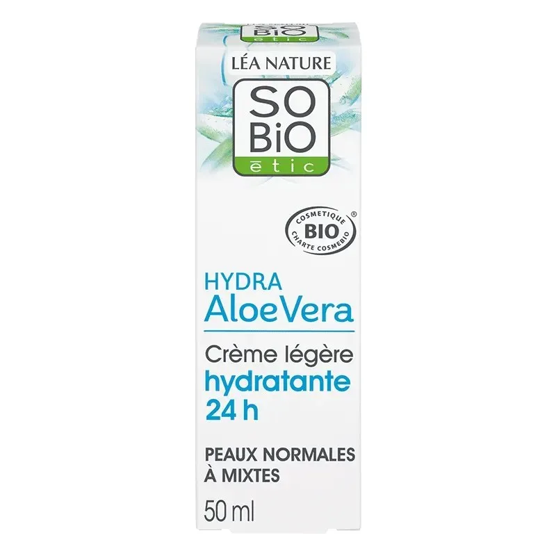 So Bio Hydra Aloe Vera Crème Légère Hydratante 24H 50 ml
