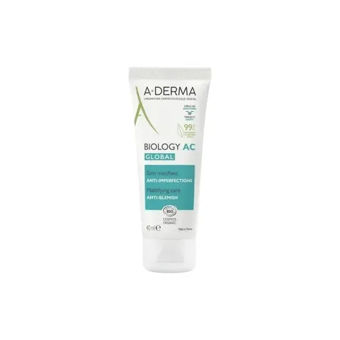 A-DERMA Biology Ac Global Soin Matifiant Anti Imperfections 40 ml