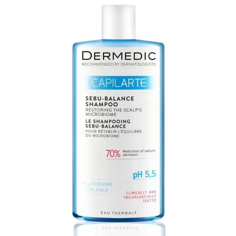 DERMEDIC Capilarte Shampooing Sebu Balance Cheveux Gras 300 ml