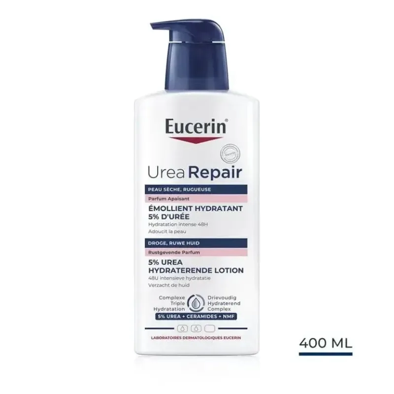 EUCERIN Urearepair Plus Emollient 5% d'uree 48H 250 ml
